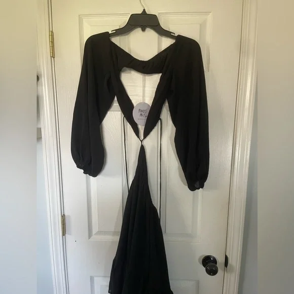 NATASHA MINI DRESS BLACK - Picture 4 of 7